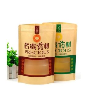 Top Quality Eco-friendly Recyclable Food Grade brown kraft paper bag With Window