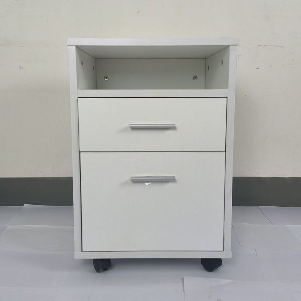 Quality Modern 2-Drawer Mobile Wood Pedestal Cabinet Under Office Desk Storage Cabinet wholesale