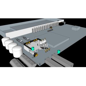 Automatic Building Wall Panel Making Machine with 2000sqm Production Capacity