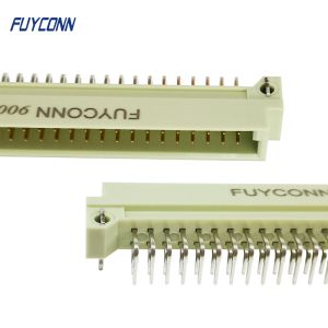 2 rows 2x32P 64PIN DIN 41612 Connector Right Angle PCB Plug Eurocard Male