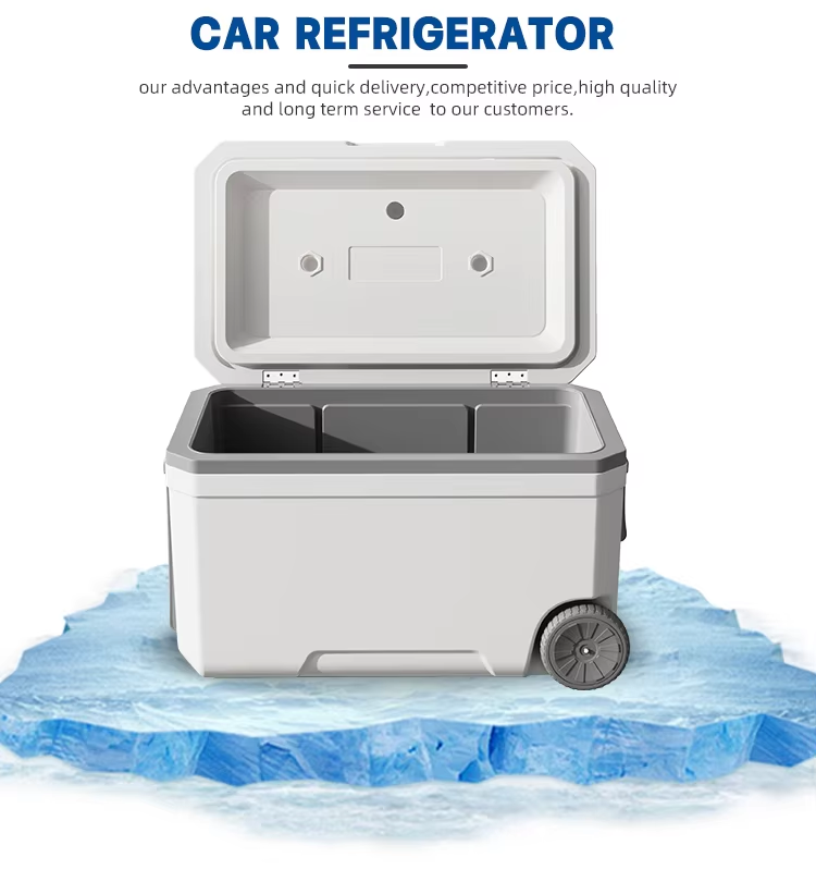 70L Outdoor Camping Cooler Box with Temperature Display