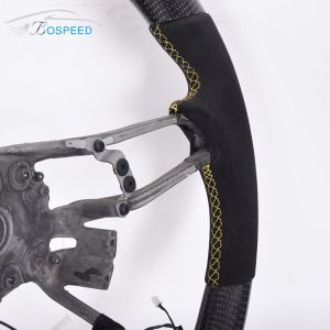 Customization Alcantara Porsche Carbon Fiber Steering Wheel Plain Weave