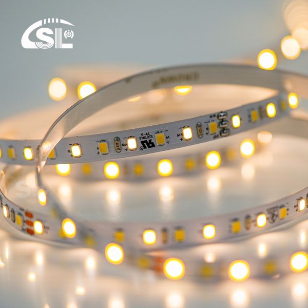 240leds 8mm 12V 24V UL Listed Dual Color COB SMD2835 LED Strip Light for Commercial Lighting