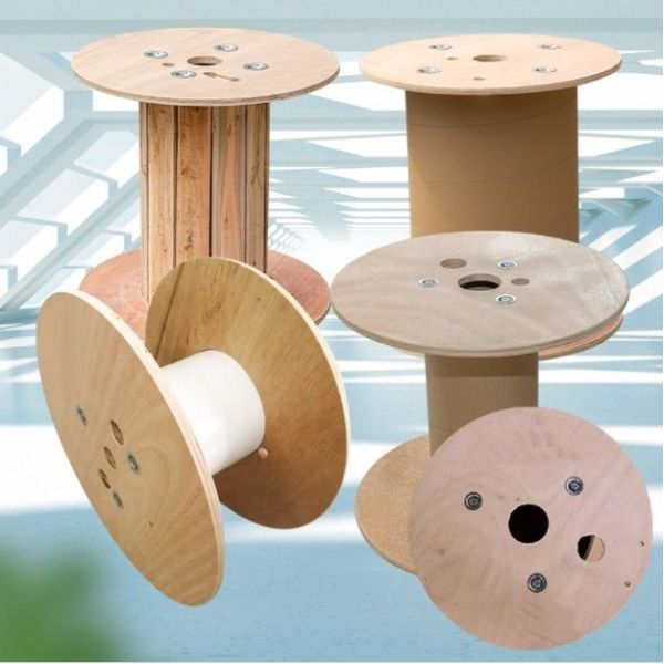 Quality Wooden Plywood Cable Drum Spiral Design Empty Cable Drum wholesale