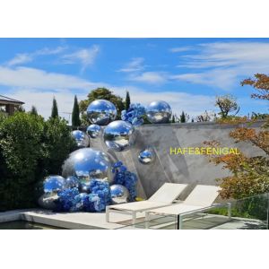 0.4m–10m Inflatable Double-Layer PVC Silver Mirror Balloons For Events Rental