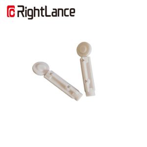 China Grey Color Twist Type 2.4mm Pricking Depth Single Use Safety Blood Lancet on sale