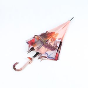 Digital Print Printing Ladies Windproof Umbrella For Girls Manual Open