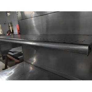 Factory custom color size metal single-sided department store shelves black