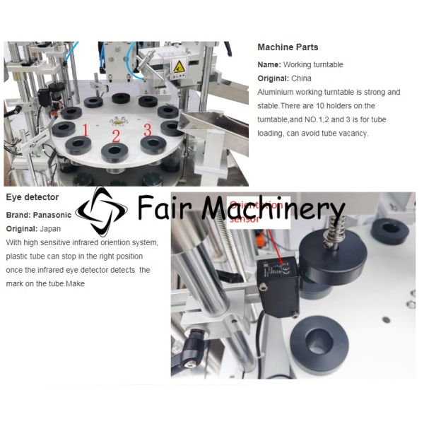 3.3Kw SGS Aluminum Tube Filling Machine , 450ml Tube Filler And Sealer