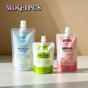 Custom Printing Plastic Liquid Packaging Refill Squeeze Baby Food Juice Spout