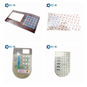 UV Digitally Printed Overlays Tactile Glossy PET Polycarbonate Overlay