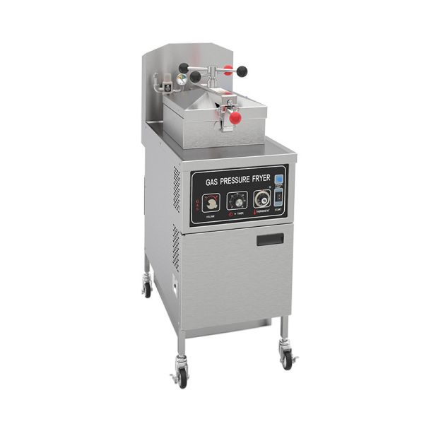 Quality Mechanical Panel 304 SUS Gas Heating Chicken Pressure Fryer Without Oil Filtration wholesale
