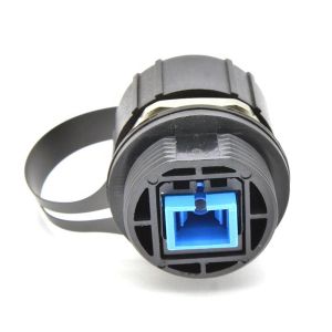 ODVA SC Bulkhead Fiber Optic Adaptor Waterproof IP67 For Fiberhub Terminal Box
