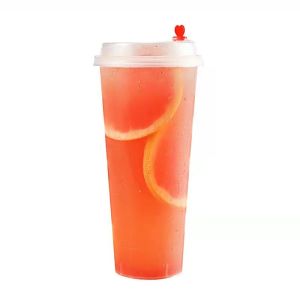 14g Milk Tea Plastic Cups 16oz For Beverage