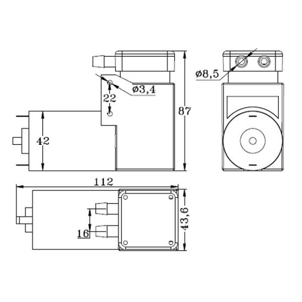 Small Electric Piston Pump 12V/24V Mini High Pressure Continuous Operation