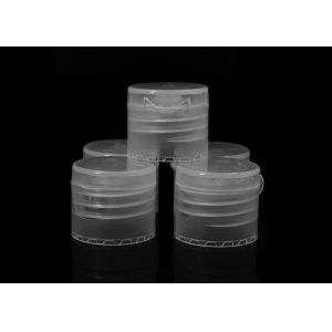 Translucent Plastic Flip Top Dispensing Caps Fully Tighten Non Leak