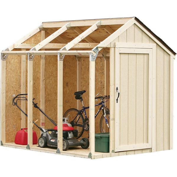2mm Thickness Custom Shed Kit with Peak Roof Fast Framer Universal Storage Shed