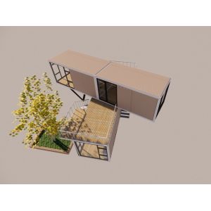 20ft or 40ft Luxury Design Two Layers Apartment Fabricated Living Portable