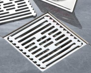 Cheap 4 Inch Square Wet Room Shower Drain For Bathroom Swimming Pool for sale