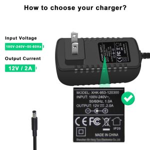 12V 1A Universal Travel Power Adapter with International Plug Converter for DC