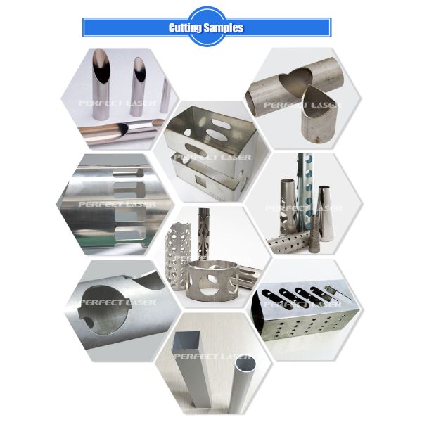 Round Metal Pipe Fiber Laser Machine , 3D Blue Laser Cutting Machine