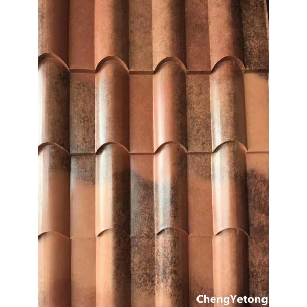 Quality Pavilion Stone Coated Roofing Tiles With 3D Protecting Printing Precision 0.2MM wholesale