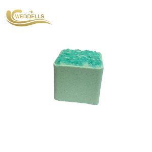 China Green Cube Shape Aromatherapy Shower Steamers With Sea Salt For Relaxing on sale