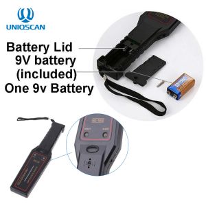 ABS Material Gold Hand Held Metal Detector High Sensitivity For Security