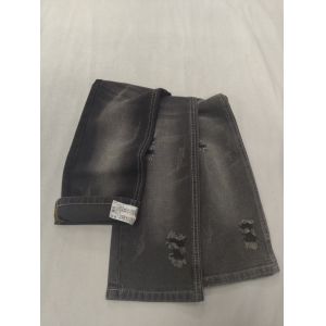 China 64.2%Cotton No stretch Cotton Polyester  BLACK/BLACK 178-180cm Denim fabric  10*10 JSD3226A on sale