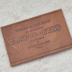 Custom Original Leather Patches Sew on Jeans Jacket PU Leather Patches for