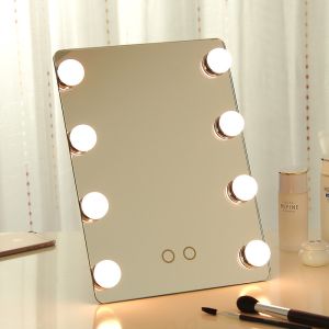 led makeup mirror with bulb ,hollywood mirror with led bulbs can be wall mounted