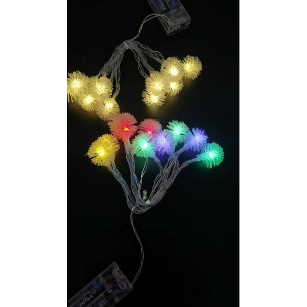 LED Dandelion Fairy Firework String Lights 8 Modes String Fairy Lights with
