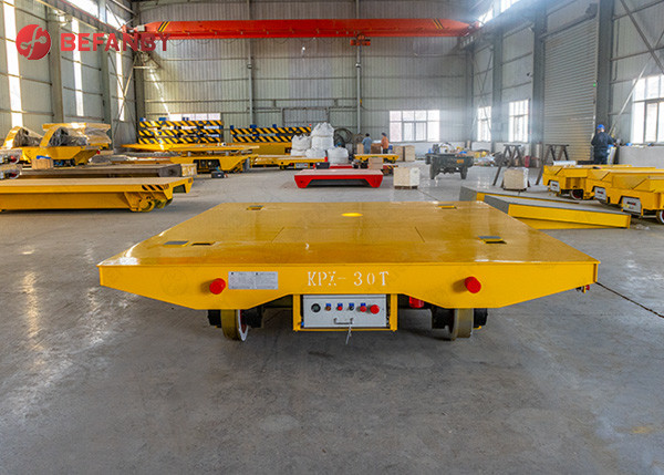 Customized Electric Battery Transfer Cart High Speed For Industrial Field