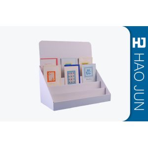 Full Printed Cardboard Counter Display Boxes Plat Packed For Gift Card