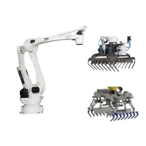 4 Axis Payload 300kg Reach 3255mm Kawasaki CP300L Palletizing Robot With Guide