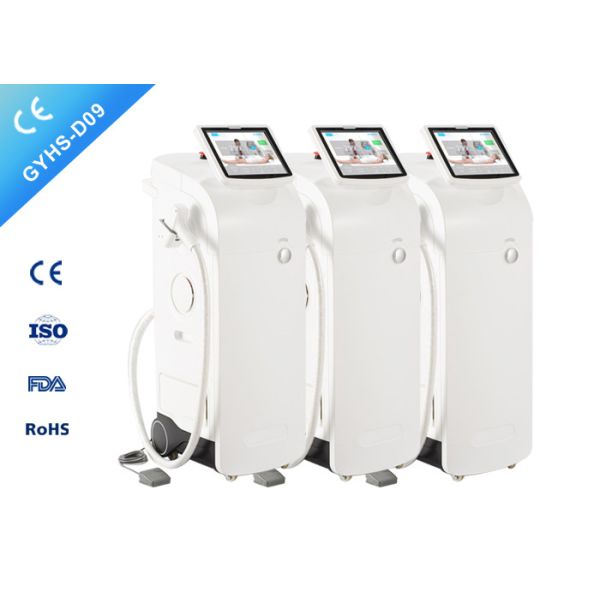 Vertical Diode Laser Hair Removal Machine , Single Handpiece Lightsheer Diode