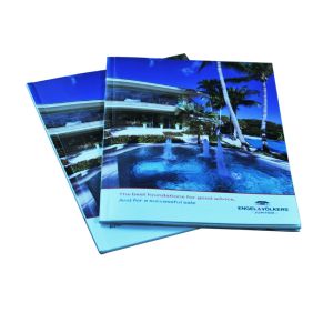 Perfect Binding Brochure Catalogue Printing Lamination Surface Finishing