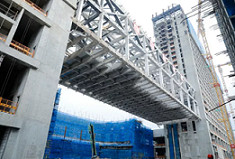 Customized Prefab Steel Structure Bridge Corridor Light Steel ISO9001