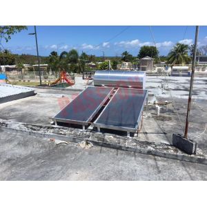 China Hybrid Flat Plate Solar Water Heater , Solar Thermal Heating System Aluminum Frame on sale