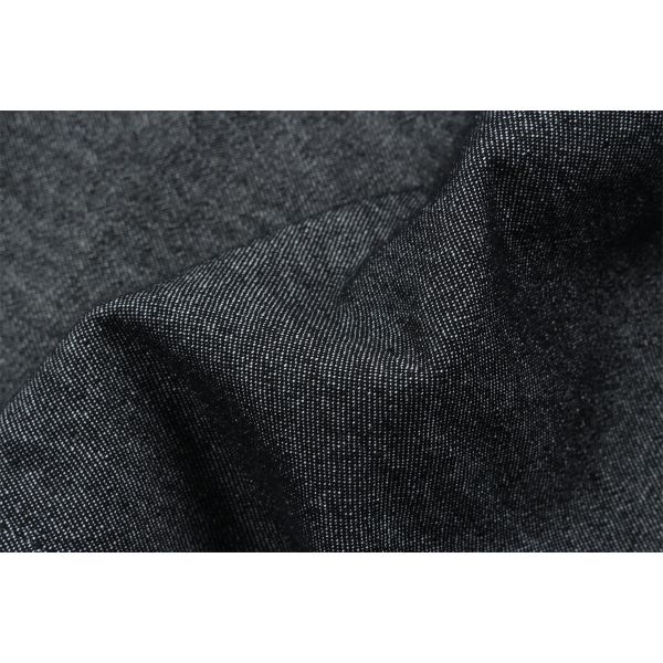 Quality 100% Pure Cotton Silk-like Black Lightweight Denim Fabric wholesale