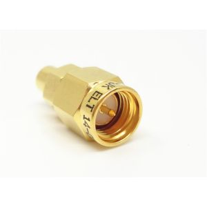 China Gold Plated 6GHz SMA Male to MCX Female RF Coaxial Adapter Connector on sale