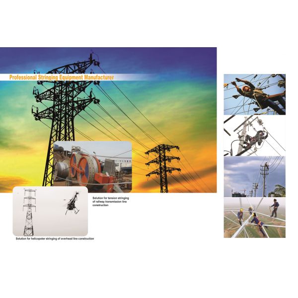 Cylindrical Shape Diesel Cable Winch Steel 1 Ton For Transmission Line Erection