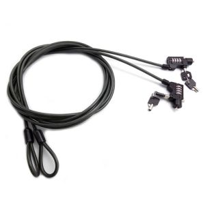 4 Digital Adjustable Security Cable Lock Combination Notebook Anti theft Lock