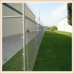 Custom Green Fence Chain Link , Diamond Wire Mesh Strongly 1.8-4.5mm