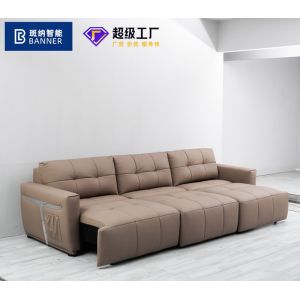 BN Electric Telescopic Function Sofa Bed Leather Sofa Dual-Purpose Electric