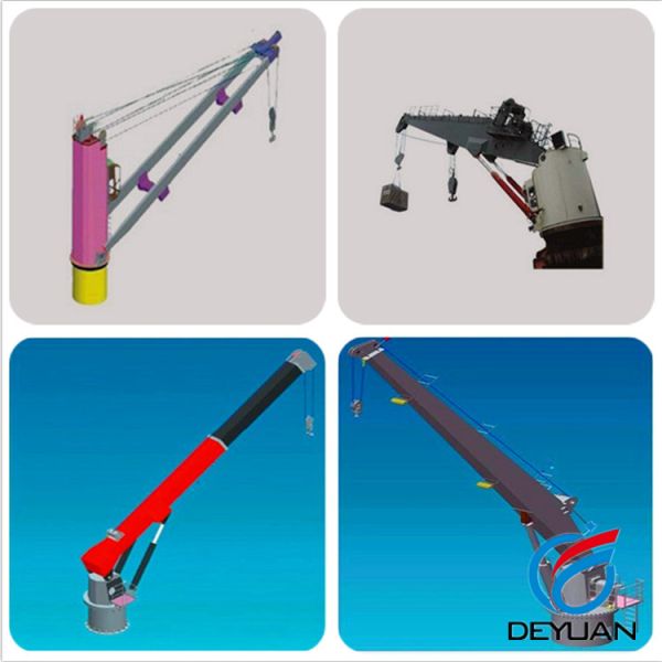 Customized Shipboard Crane , Remote Control Marine Deck Cranes