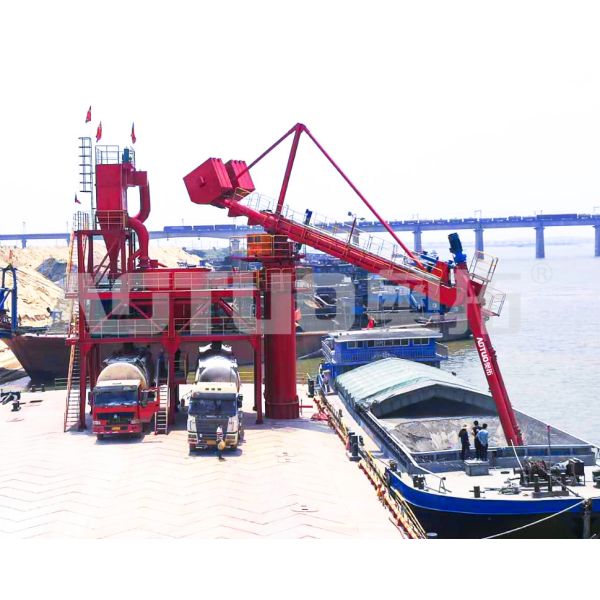 Cement Ship Unloader For Powder Bulk Materials , Industrial Screw Unloader Ship