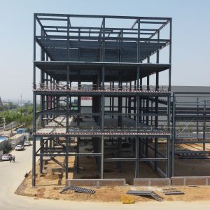 Large Span Prefabricated Steel Building with Indoor Office