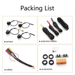 720P 1080P 360 Bird View Camera DC 12V Eyes 360 Car Camera For Accessories