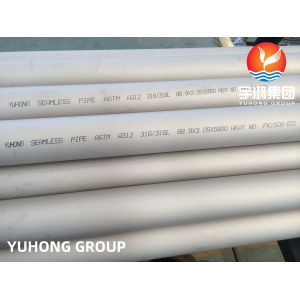 ASTM A312 TP316L Stainless Steel Pipe For Marine Application سلس